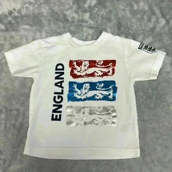 NEXT - short sleeve cotton England T-shirt. Size 9-12 months - Picture 1 of 5